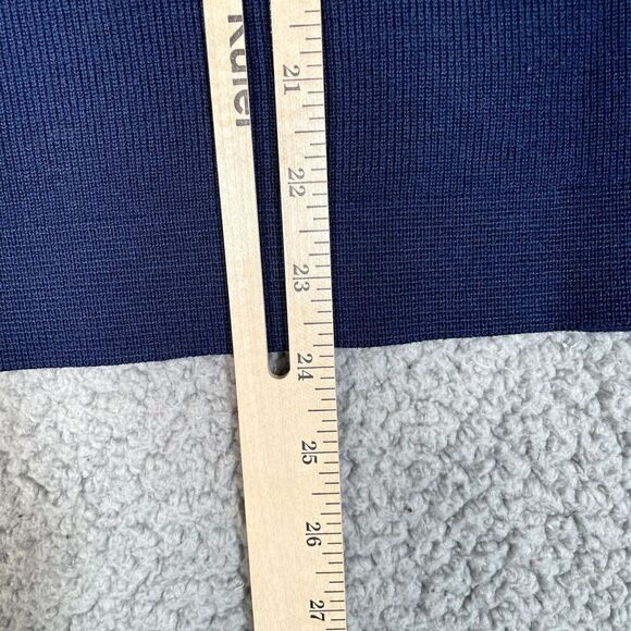 Vitage Ossi Skiwear Sweater Men's Half Zip Mock Neck Blue Knit 90s Medium - Picture 4 of 6